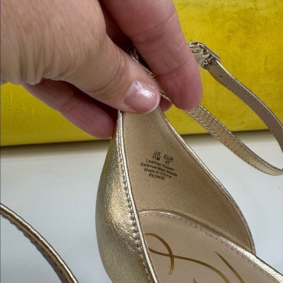 Sam Edelman • Women’s Peonie Kitten Heel Sandal • Gold Leaf • Size 11 😍😍 - Picture 15 of 15